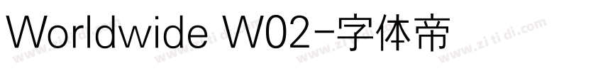 Worldwide W02字体转换